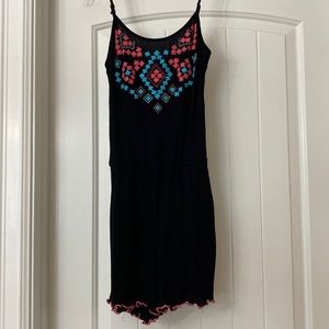Maurice’s short embroidered romper